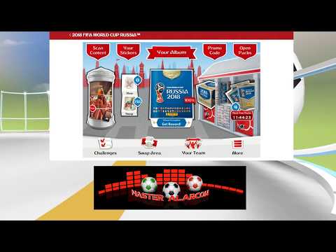 Cambiando cromos en vivo! Aplicación Virtual del mundial 2018 de Panini .