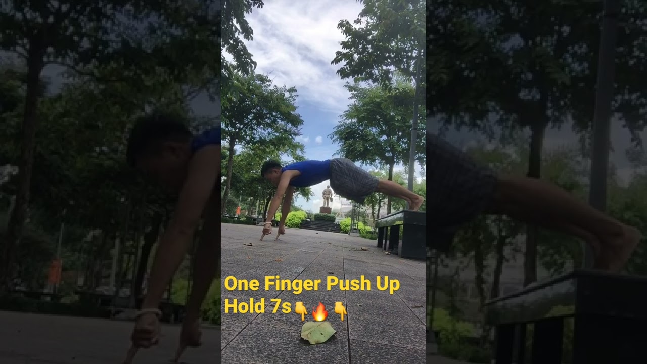 🔥Push Up One Finger LV.9000 Hold 7s👇👇