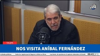 Aníbal Fernández con Tenembaum: "No sé si Milei termina el mandato"