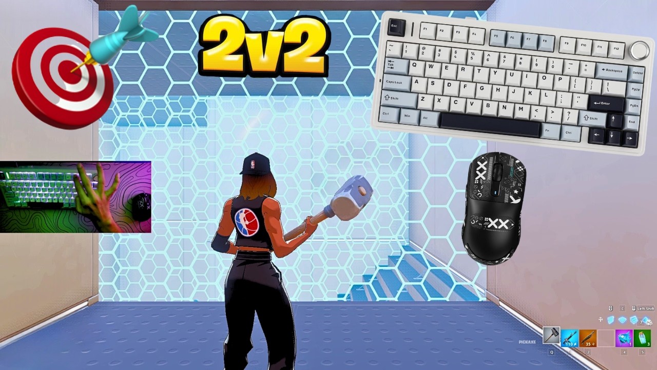 Fortnite 2v2 Piece Control😍 AULA F75 ASMR💤