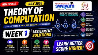 Theory of Computation Week 1 Assignment Answers 2026 | NPTEL July 2026 | 100% Correct Solutions
