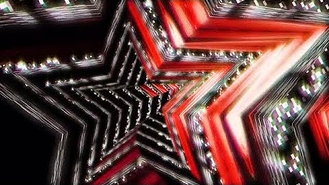 VJ Red Star Tunnel Loop Stock Motion Graphics