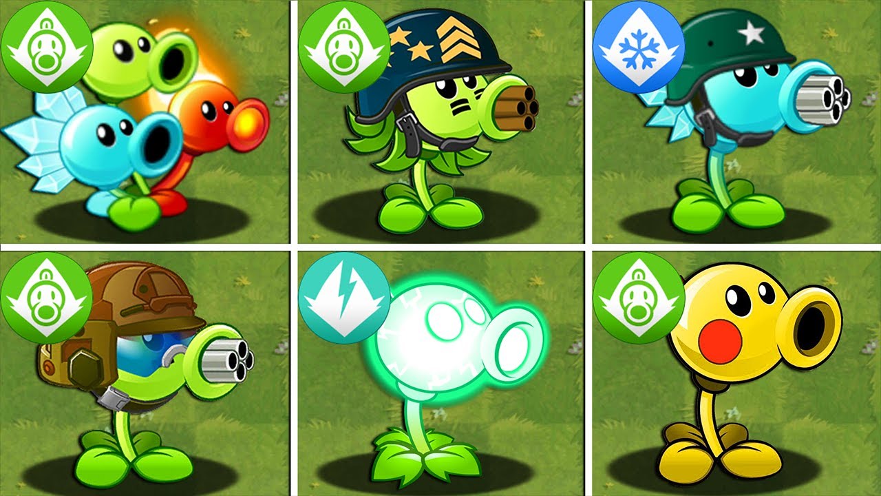 Plants vs Zombies 2 mod Final Boss - All PEASHOOTER Plants LEVEL 999999 ...
