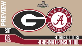 SEC Championship Preview: Alabama vs Georgia with the CFP on the line