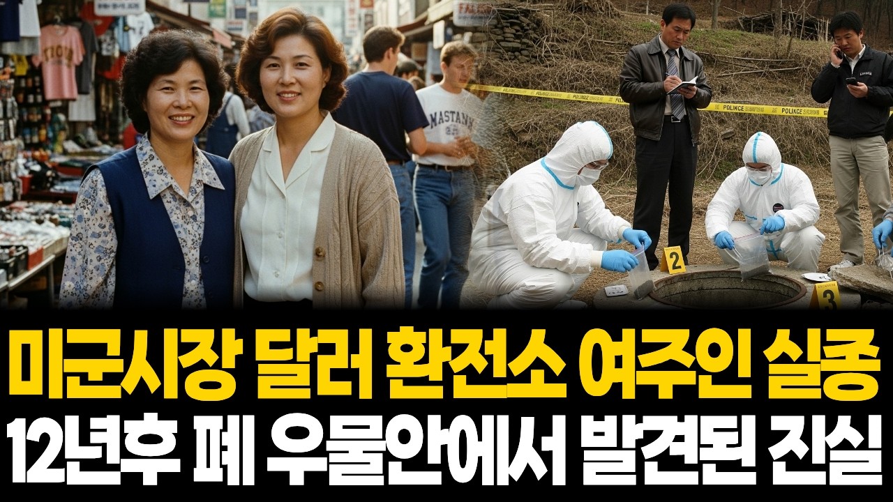 1993년 미군시장 달러 환전소 여주인 증발 , 12년 후 마을 근처 폐쇄된 우물에서 발견된 충격적 진실...