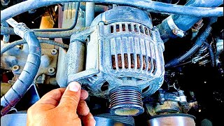 How to replace a Land Rover Discovery alternator 89-98 @elchanojose