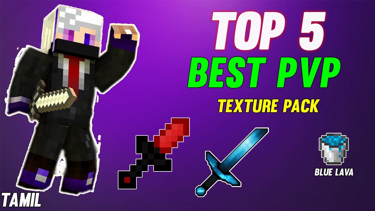 Top 5 best PVP texture pack for Minecraft Java edition 1.8.9 Tamil ...