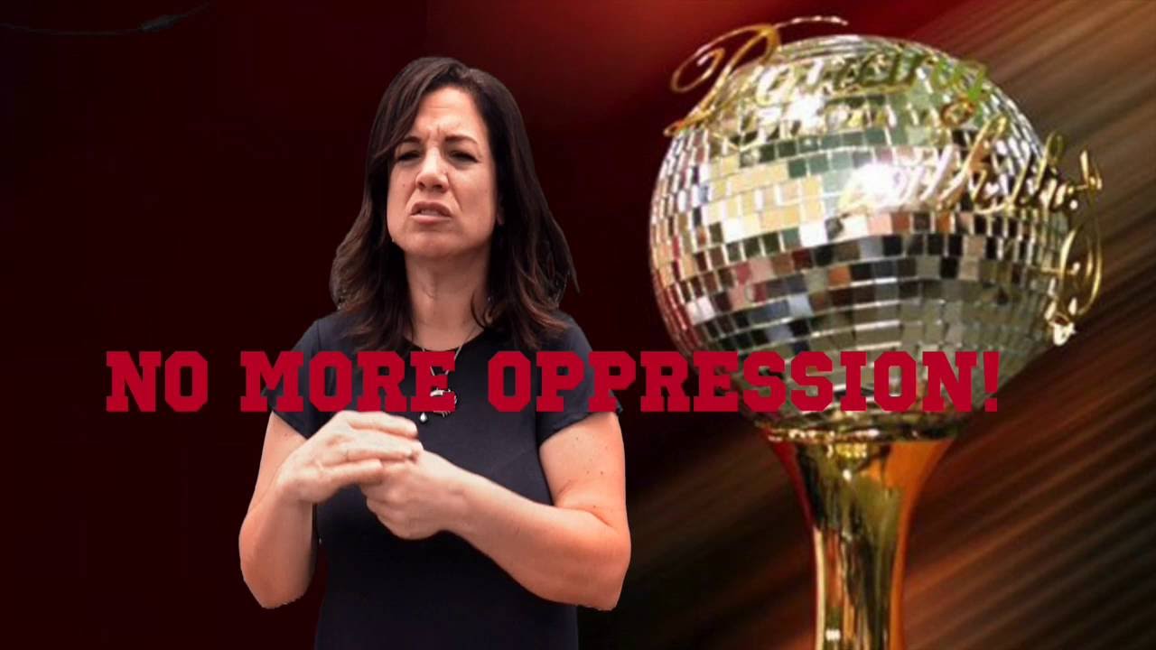 Reflections  on Nyle DiMarco's DWTS Mirror Ball Trophy