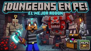 Este MOD convierte Minecraft PE en un RPG 😳 (Dungeons Addon)