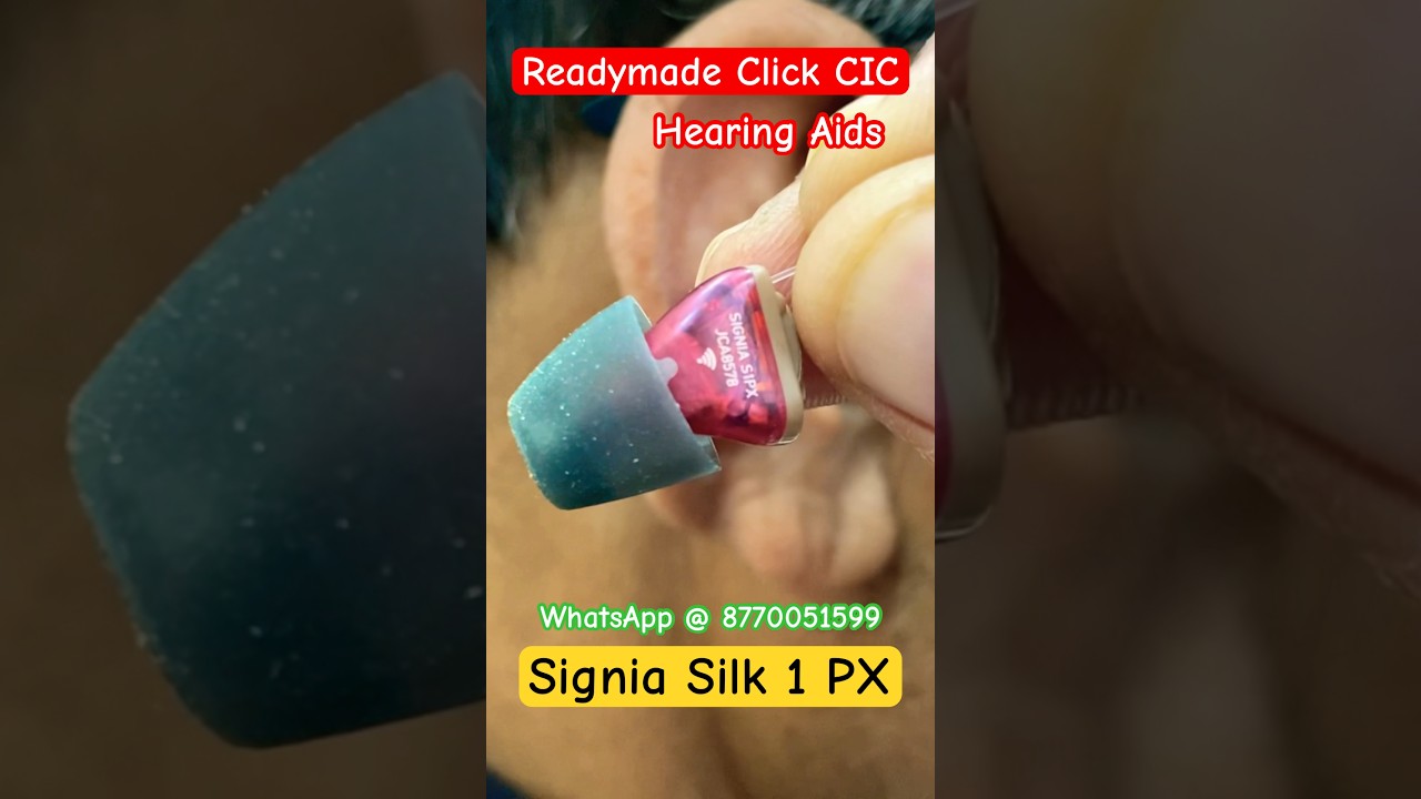 WhatsApp for more details. Signia Silk 1 PX  - Readymade CIC Hearing aids 