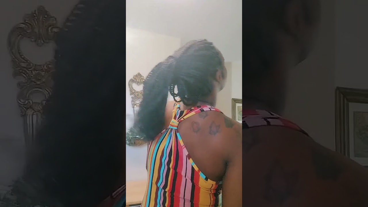 Self-braided hair done! 