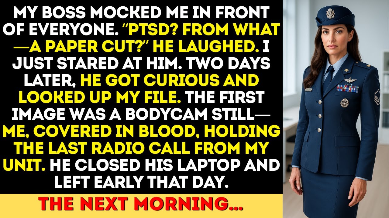 My Boss Mocked My PTSD in Front of Everyone — Until He Saw the Mission File.