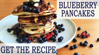 ✿ How to make BLUEBERRY PANCAKES | Quick and Easy recipe | American Pancakes