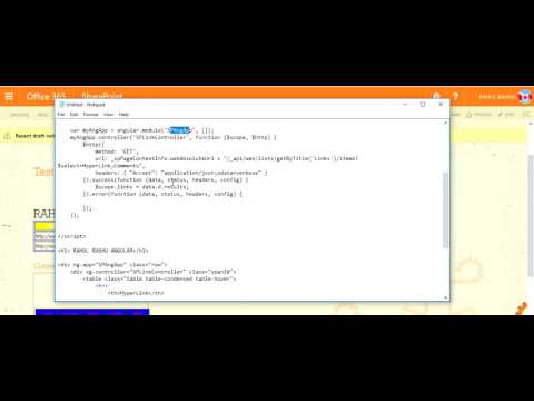 Angular JS to Display SharePoint List Data