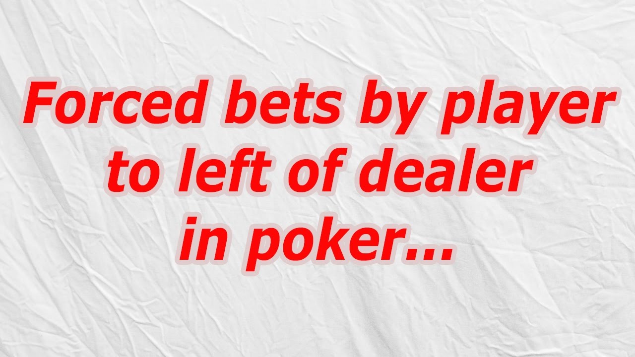 Forced bets by player to left of dealer in poker (CodyCross Answer/Cheat)