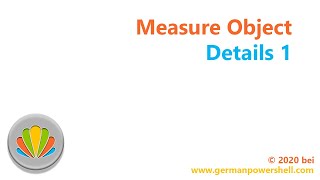 Measure Object Details 1 | PowerSHELL deutsch