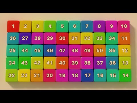 Видео: Цифры Песня 1-50 | Счет от 1 до 50