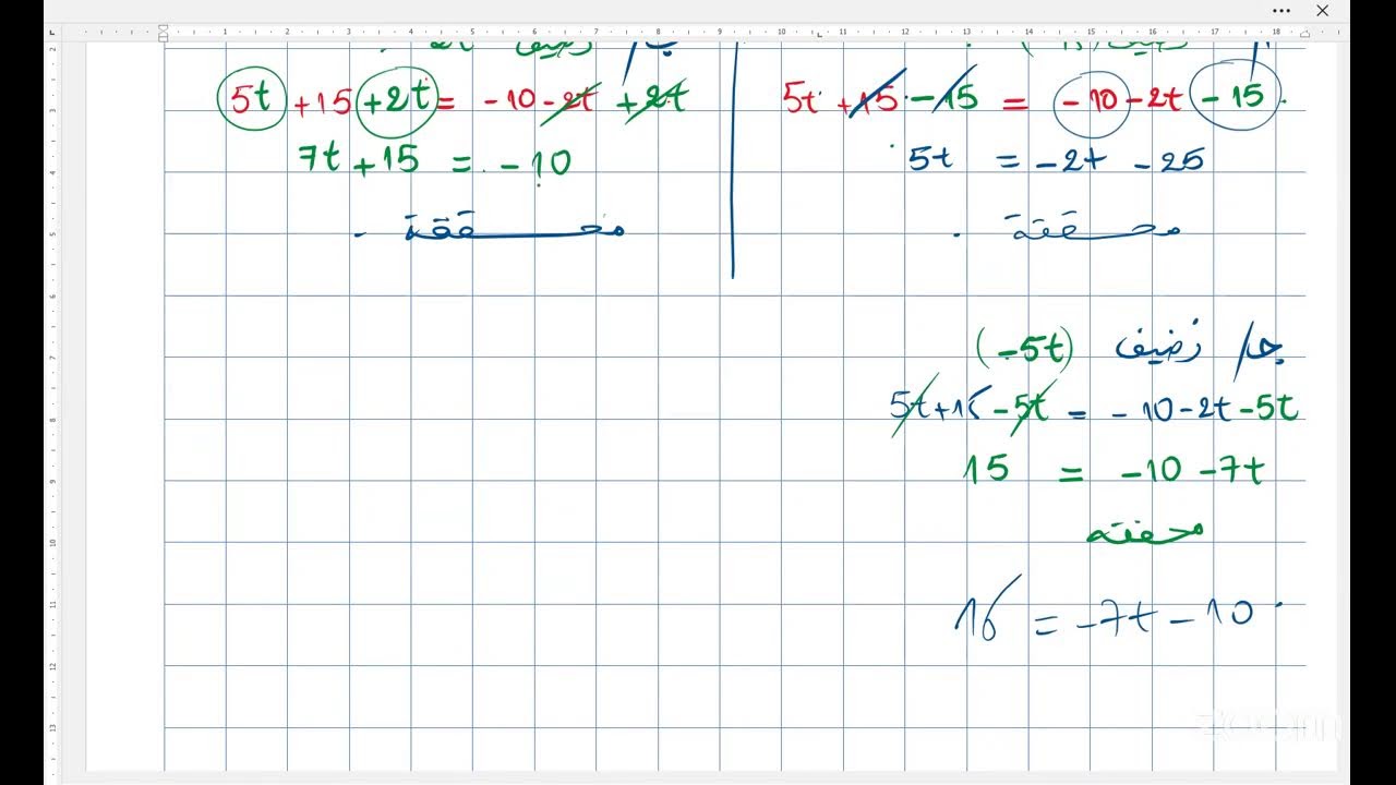 سنة 03 متوسط . المساويات و المتباينات و العمليات