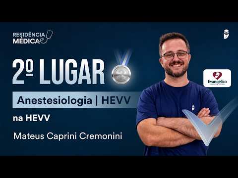 2º lugar em Anestesiologia no HEVV: conheça a trajetória de Mateus Cremonini!