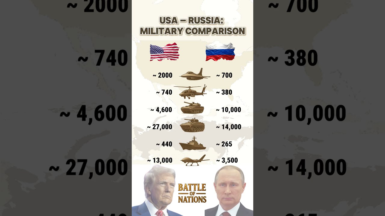 USA Vs Russia Military Power Comparison