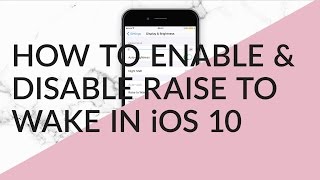 How To Enable & Disable The Raise To Wake Feature In iOS 10 screenshot 2