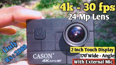 Cason Cn10 4k Action Camera with External Mic ! Best Action Camera Under 10000 ! Cason Cn10