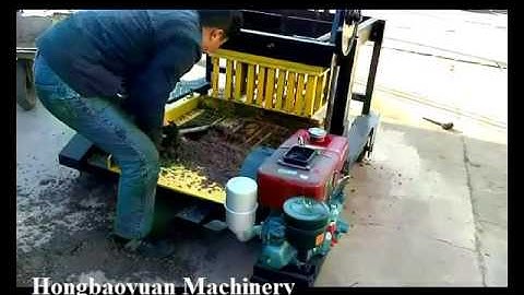 diesel engine QCM4-30 mobile concrete block laying machine Hot sale in Afriac