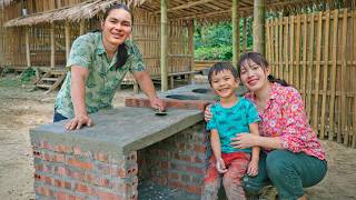 Download Lagu Build a Complete Kitchen in the Deep Forest Using Natural Materials | SURVIVAL ALONE MP3