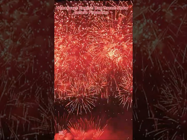 Drone Show Before Fireworks @ Vancouver #trending