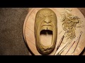 Amazing art  how to make a ceramic mask  incredible pottery