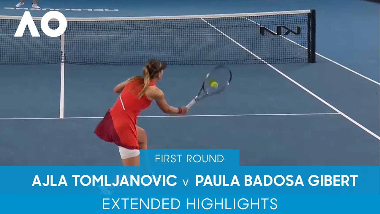 Ajla Tomljanovic v Paula Badosa Gibert Extended Highlights (1R) | Australian Open 2022