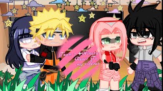 🌸~Team 7 (-Kakashi) + Hinata react to Sakura~🌸{1/4} 