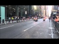 UNITED STATES PRESIDENT BARACK OBAMA & HIS MOTORCADE CRUISING THROUGH MIDTOWN, MANHATTAN, NEW YORK.