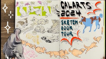 [ACCEPTED](4K) my CalArts Sketchbook 2024✨✨