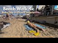 Busy Day at the Beach | Beach Walk Gran Canaria, Spain 4K