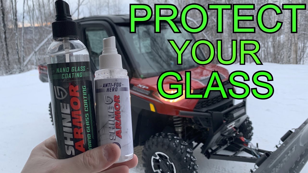 SHINE ARMOR NANO GLASS COATING AND ANTI FOG BEST WINDSHIELD