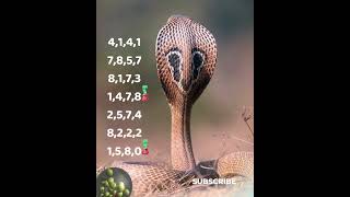 Hot Pick 4 lucky lottery for Friday -we all know a snake in the grass 🍀😎 #shorts