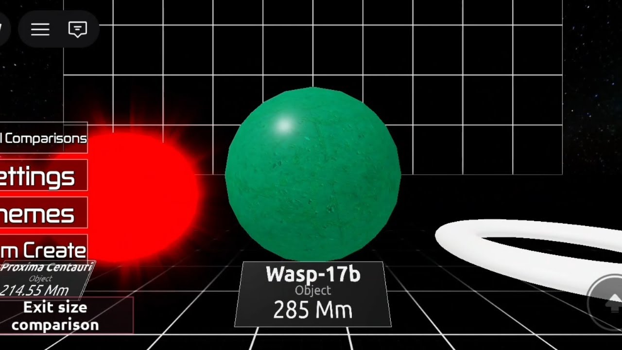 The Universe Size Comparison 2020