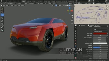 #348 concept car quick modeling - vehicle 006 - part 1 - 4x timelapse