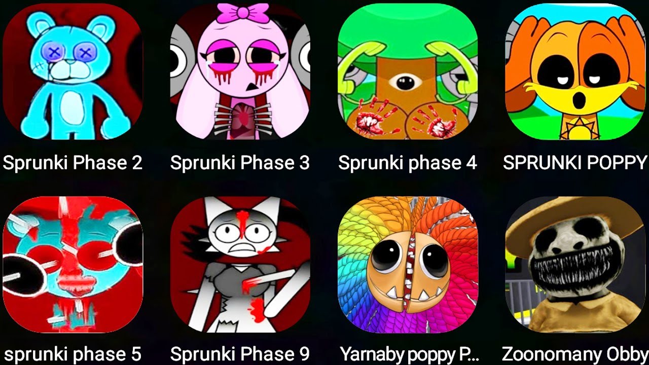 SPRUNKI PHASE 2,SPRUNKI GYAT 3,SPRUNKI PLAYTIME 4,SPRUNKI PHASE LOVE,SPRUNKI MOD,ROBLOX,ZOONOMANY