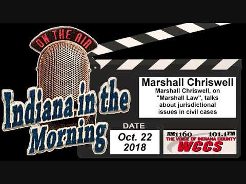 Indiana in the Morning Interview: Marshall Chriswell (10-22-18)