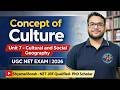 Concept of Culture 🔥 | Complete Explanation + PYQs | Cultural & Social Geography | UGC NET 2026