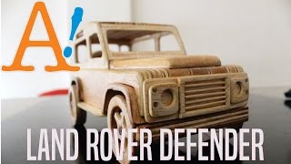 Wooden Toy Car- Land Rover Defender Di buat menggunakan potongan limbah multiplek(plywood), tusuk gigi, dan sumpit Instagram: ...