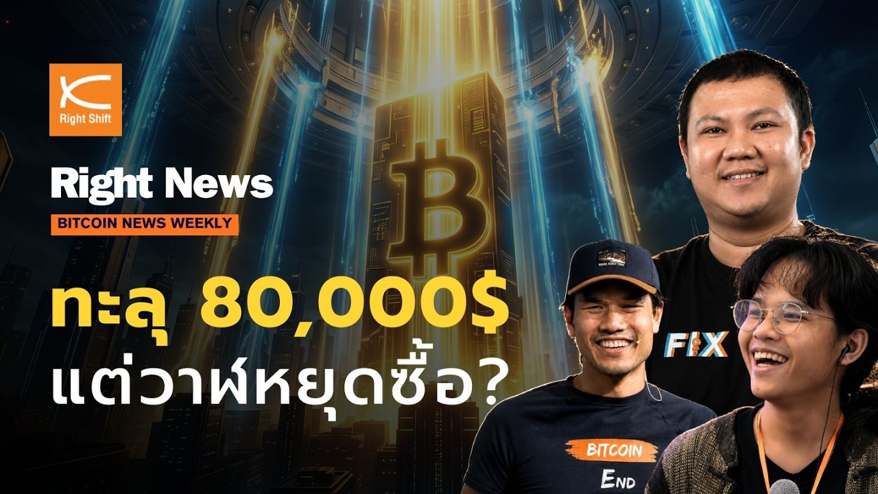 ⁣ทะลุ $80,000 สูงสุดในรอบ 3 เดือน สหรัฐฯ ทำเงินดอลลาร์เสื่อม วาฬแอบกักเงินสดพันล้าน! | Right News