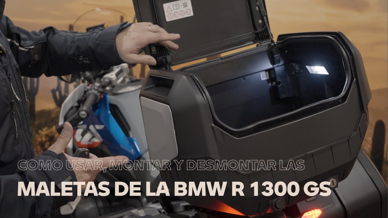 Aprende a montar y desmontar las maletas de la BMW R 1300 GS