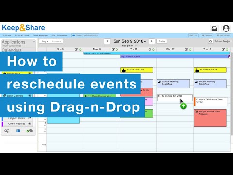 How to reschedule events using Drag-n-Drop
