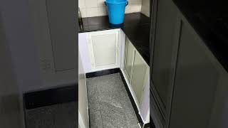 commercial space partition work in ivory sheet and glass pantry cabinet windows 📞 9108275436