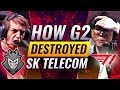 How G2 DESTROYED SKT During The Semi-Finals - League of Legends World Championships Season 9