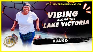 Ajako is vibing Along the lake Victoria 