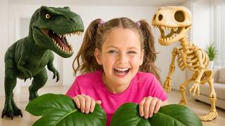 ¡Aventura en el safari: Aprende sobre dinosaurios con Maya!